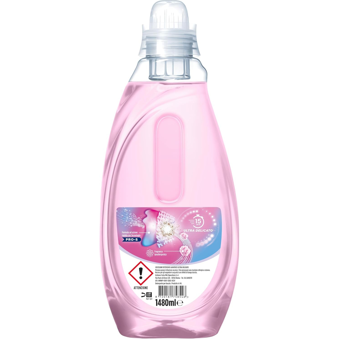 Гель для прання делікатних тканин Coccolino Ultra Brevi (37 прань), 1,48 л