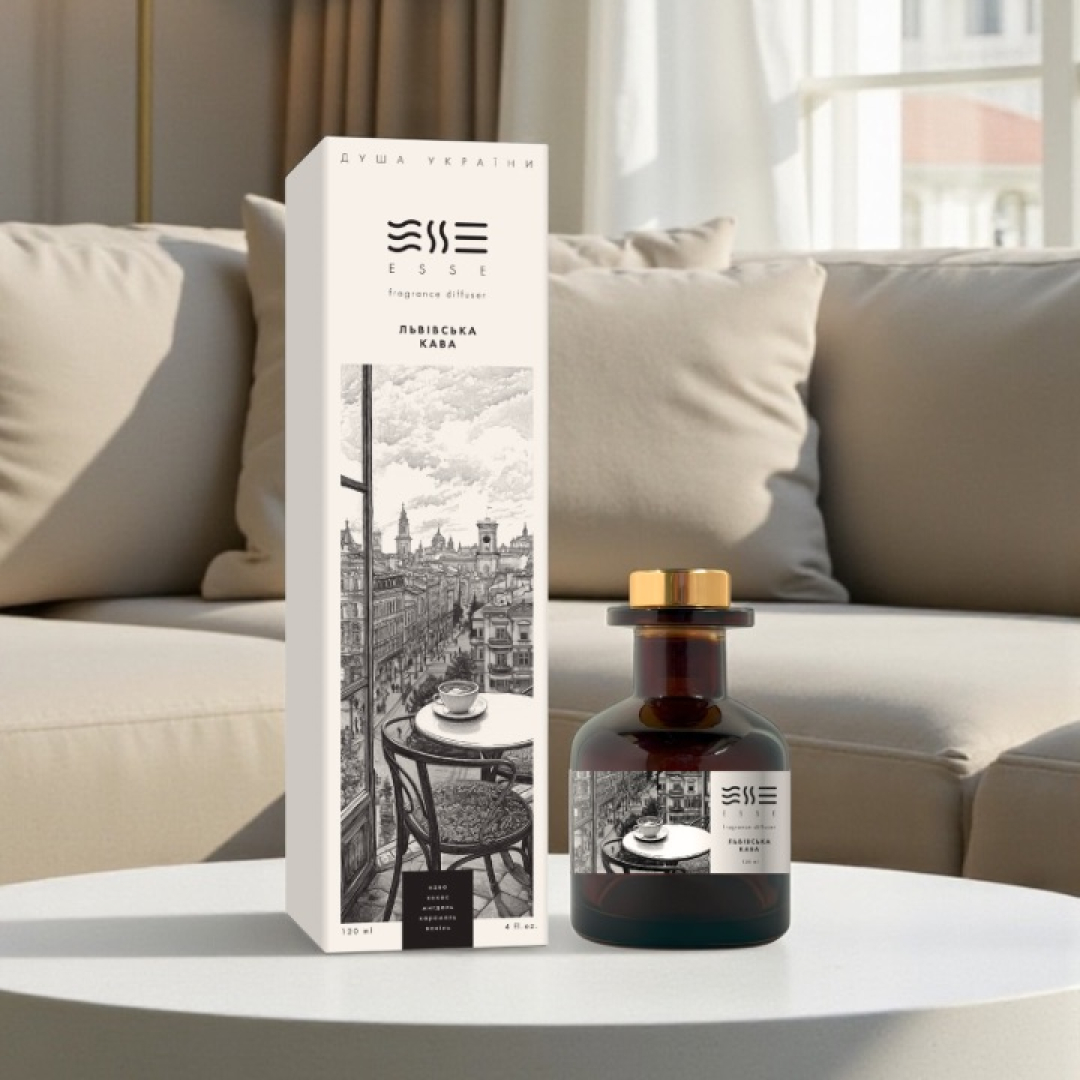 Аромадифузор ESSE Душа України - Львівська кава, 120 мл