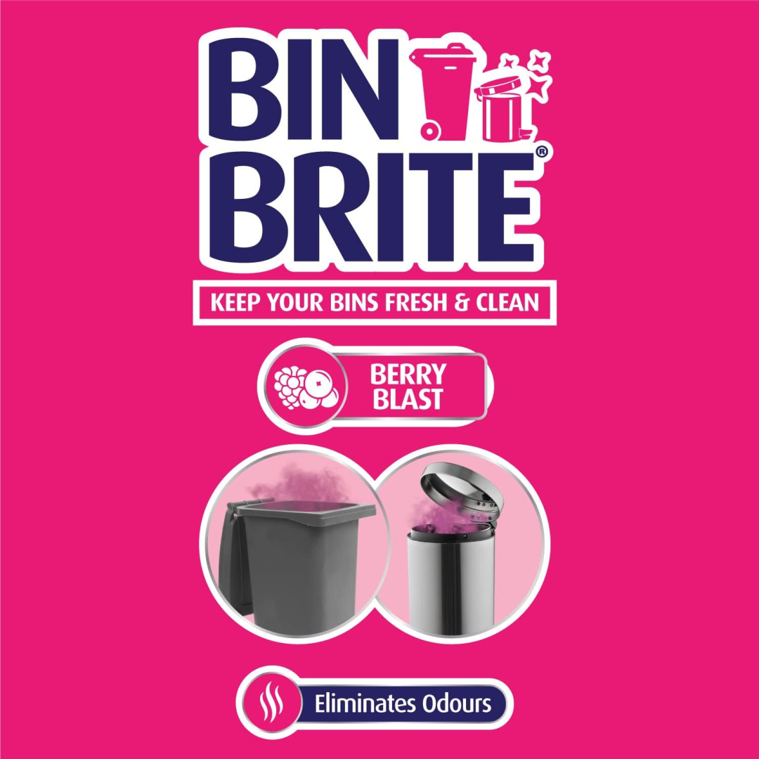 Спрей-нейтралізатор запахів Bin Brite для сміттєвих баків, ягідний аромат, 400 мл