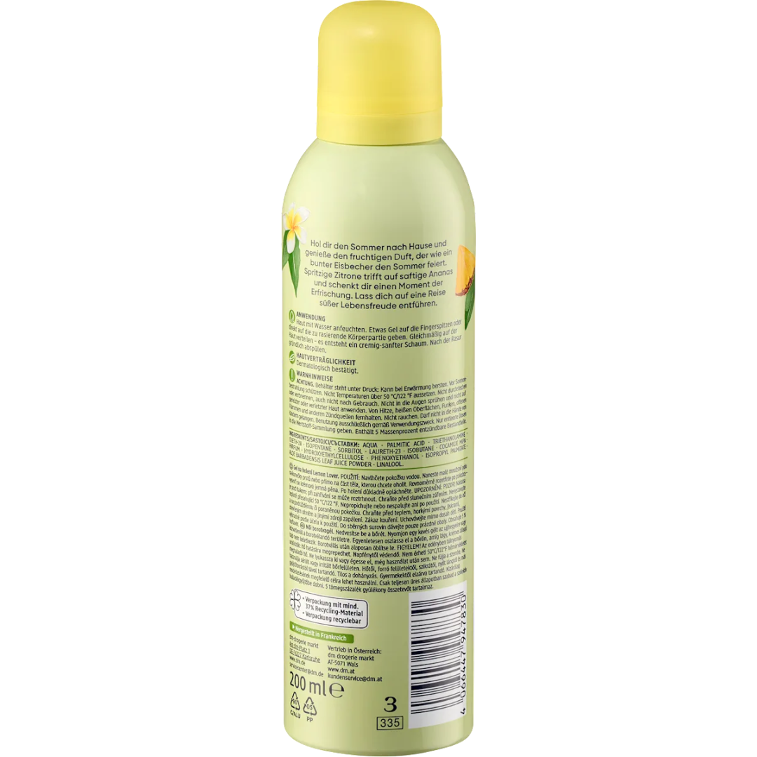 Гель для гоління жіночий Balea Lemon Lover, 200 мл