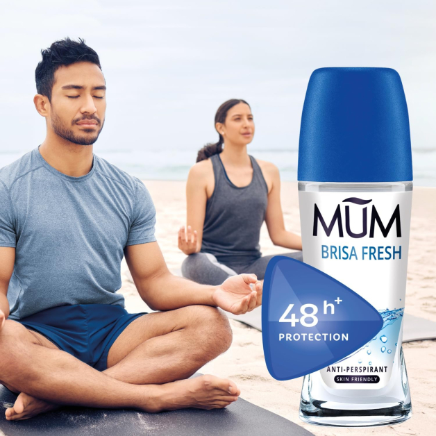 Кульковий дезодорант-антиперспірант Mum Mum Brisa Fresh аромат свіжого бризу, скляна пляшка, 50 мл