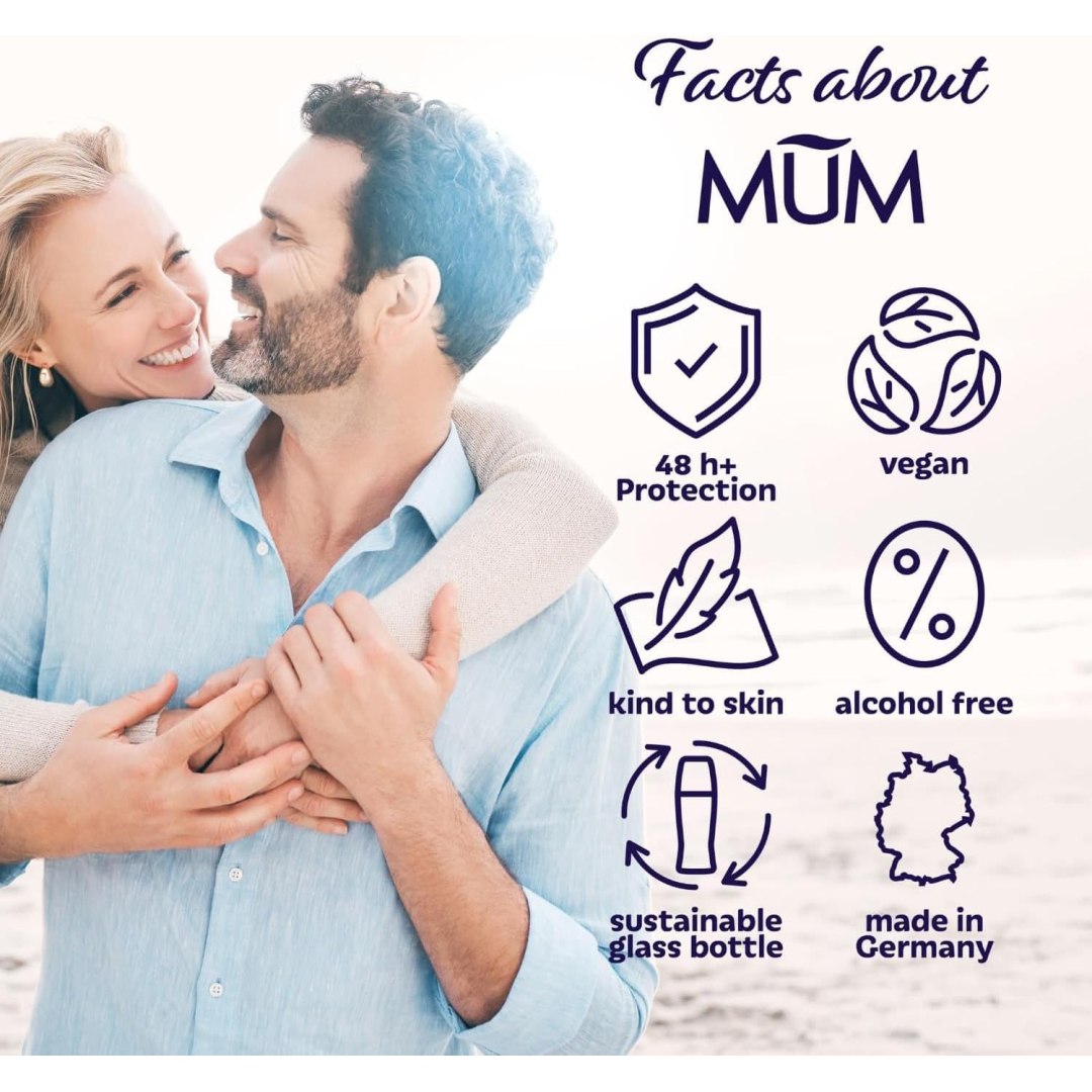 Кульковий дезодорант-антиперспірант Mum Sensitive Aloe Vera алое вера, скляна пляшка, 50 мл