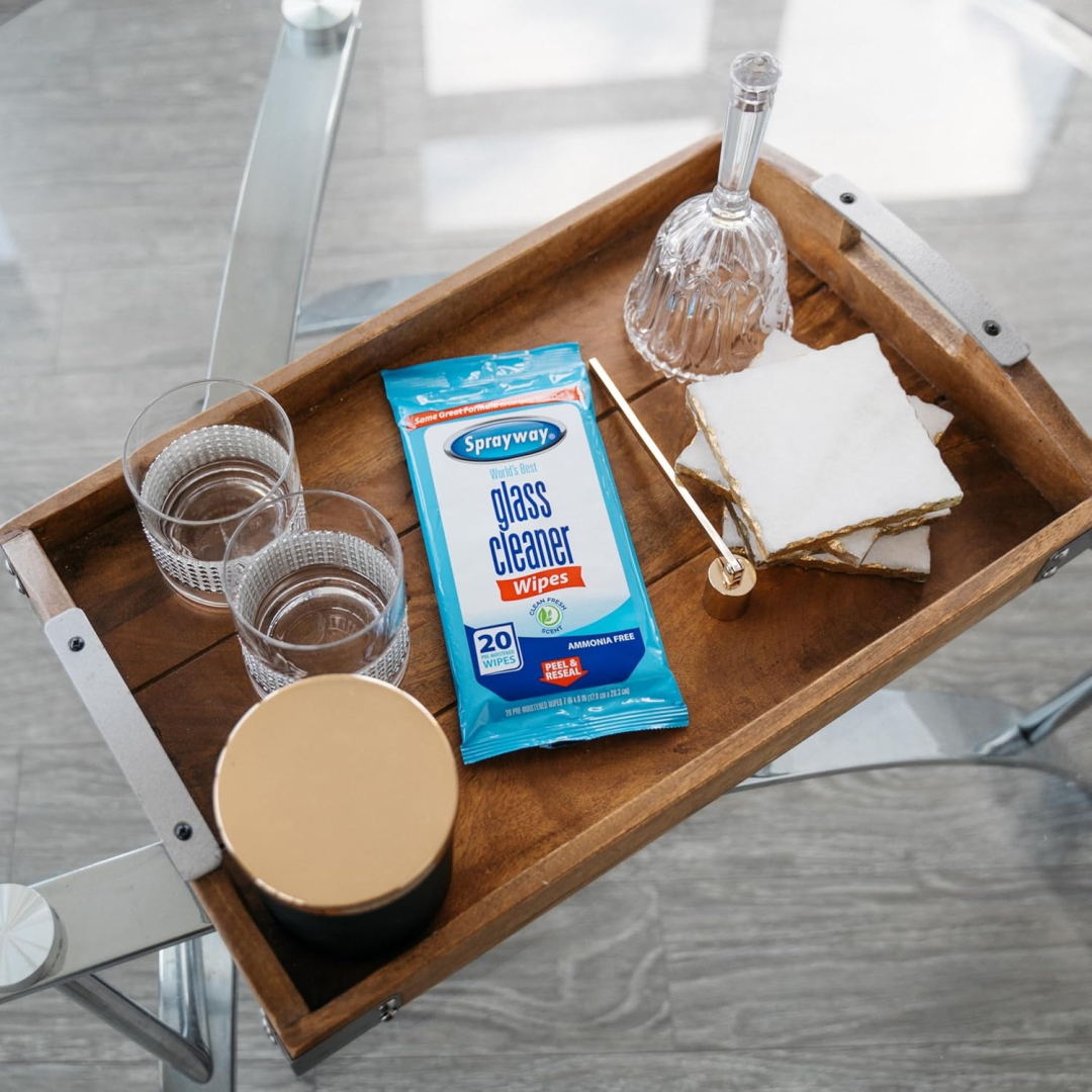 Серветки для чищення скла Sprayway wipes без аміаку, зі свіжим ароматом, 20 шт