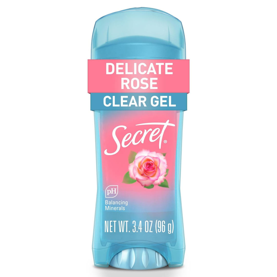 Дезодорант-антиперспірант для жінок Secret Delicate Rose прозорий гель з ароматом троянди, 96 г