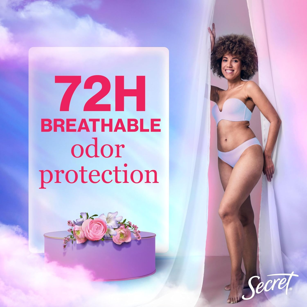 Дезодорант-антиперспірант для жінок Secret Delicate Rose прозорий гель з ароматом троянди, 96 г