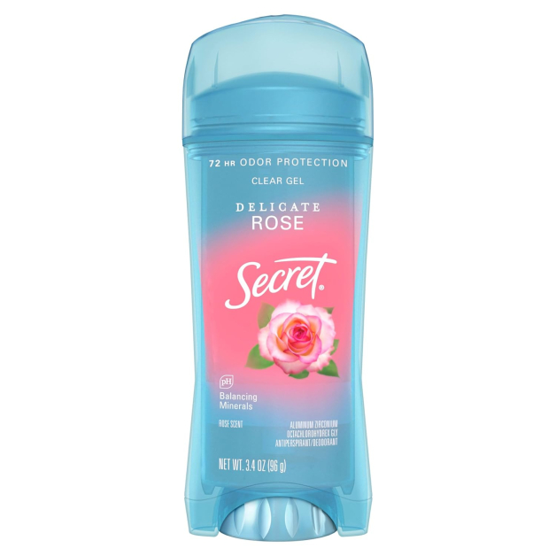 Дезодорант-антиперспірант для жінок Secret Delicate Rose прозорий гель з ароматом троянди, 96 г