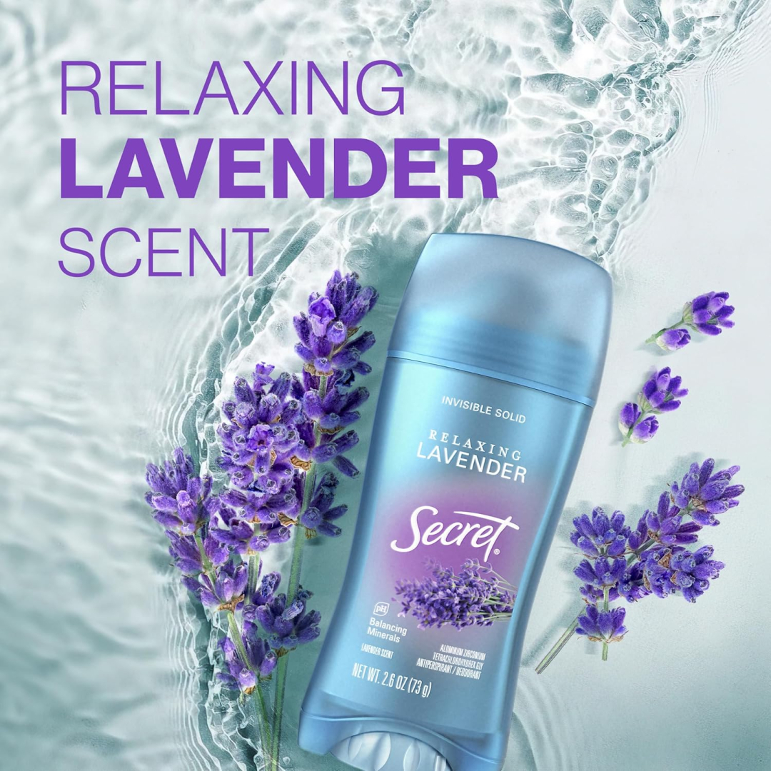 Дезодорант-антиперспірант для жінок Secret Relaxing Lavender прозорий гель з ароматом лаванди, 73 г