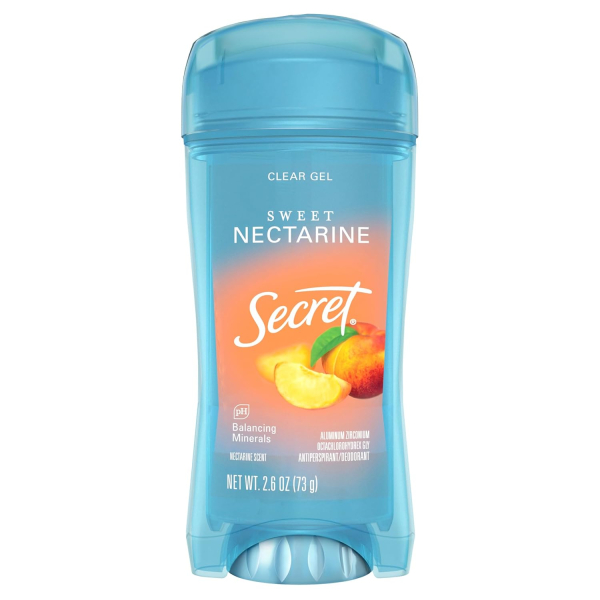 Дезодорант антиперспірант гелевий Secret нектарин Sweet nectarine прозорий, 73 г