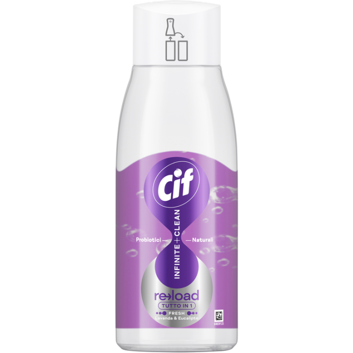 ЗАПАСКА Універсальний засіб для чищення Cif Infinite Clean Sensitive Lavender & Eucalyptus з пробіотичною технологією, 590 мл