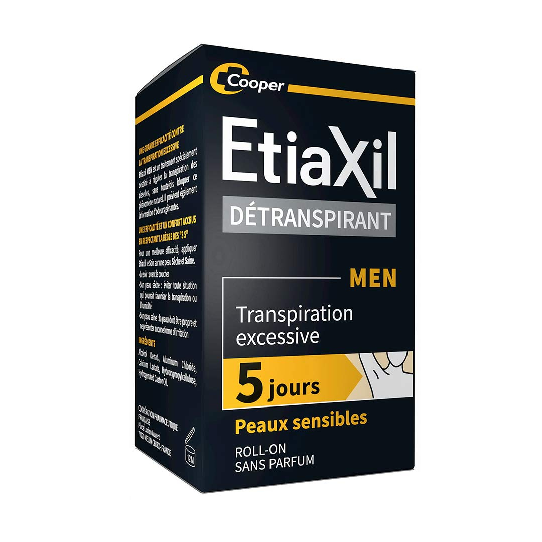 Антиперспірант чоловічий для чутливої шкіри тривалої дії Etiaxil Men Sensitive Roll-on, 15 мл
