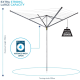 Роторна сушарка для вулиці Minky Heavy Duty 50m 4 Arm Rotary Washing Line
