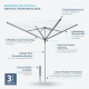 Роторна сушарка для вулиці Minky Heavy Duty 50m 4 Arm Rotary Washing Line