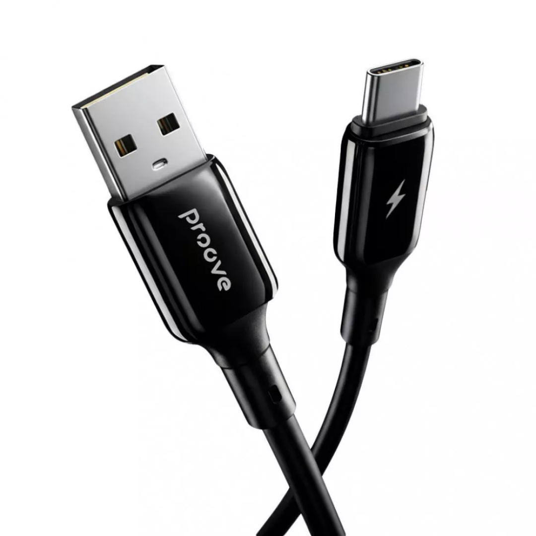 Кабель зарядний Proove USB to Type-C  Flex Metal 3A 1м