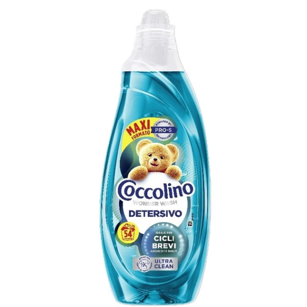 Гель для прання універсальний Coccolino Detersivo lavatrice Wonder Wash Ultra Clean (54 прань), 2160 мл