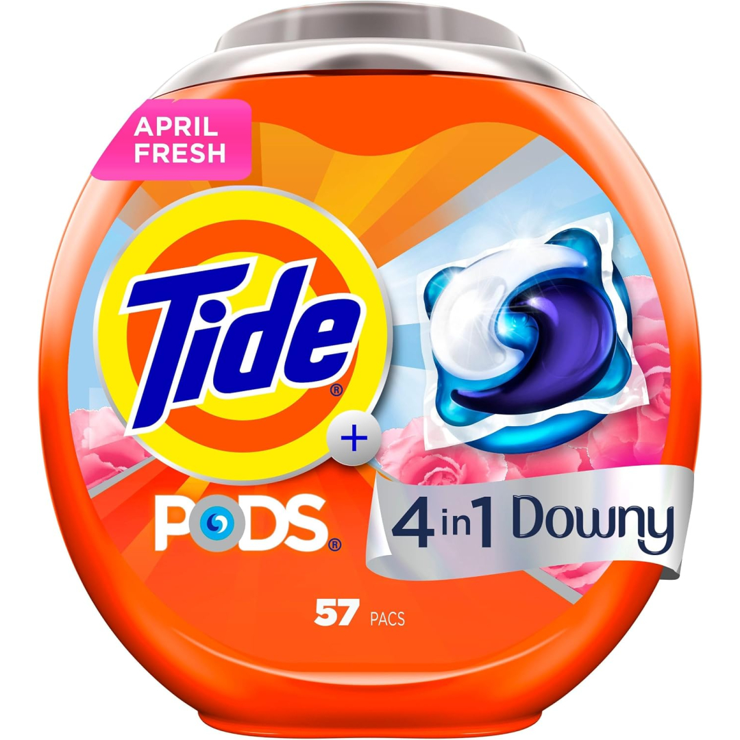 Капсули для прання Tide Downy April Fresh Scent з ароматом Квітнева свіжість, 45 шт