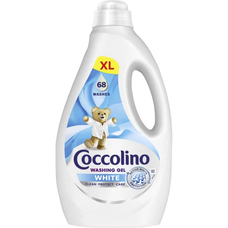 Гель для прання білих світлих речей Coccolino Care (68 прань), 2,72 л