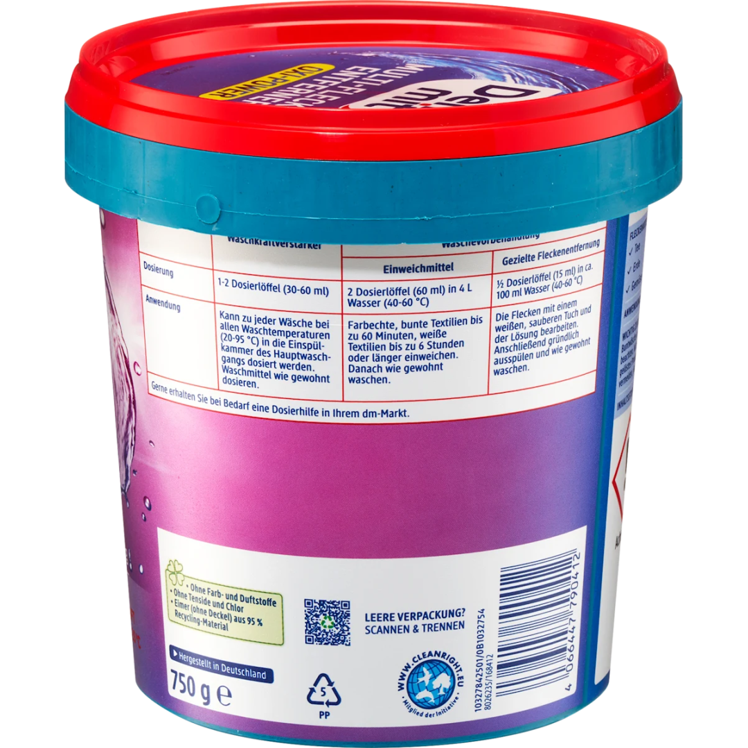 Кисневий плямовивідник для кольорових речей Denkmit Oxi Power 750 г