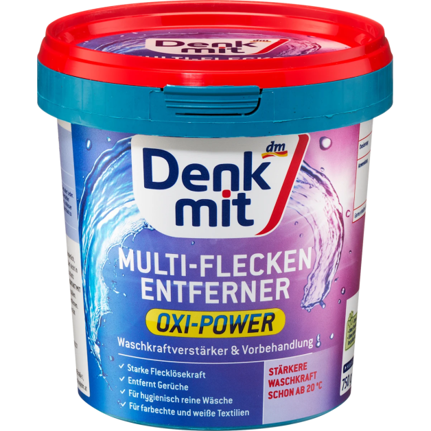 Кисневий плямовивідник для кольорових речей Denkmit Oxi Power 750 г
