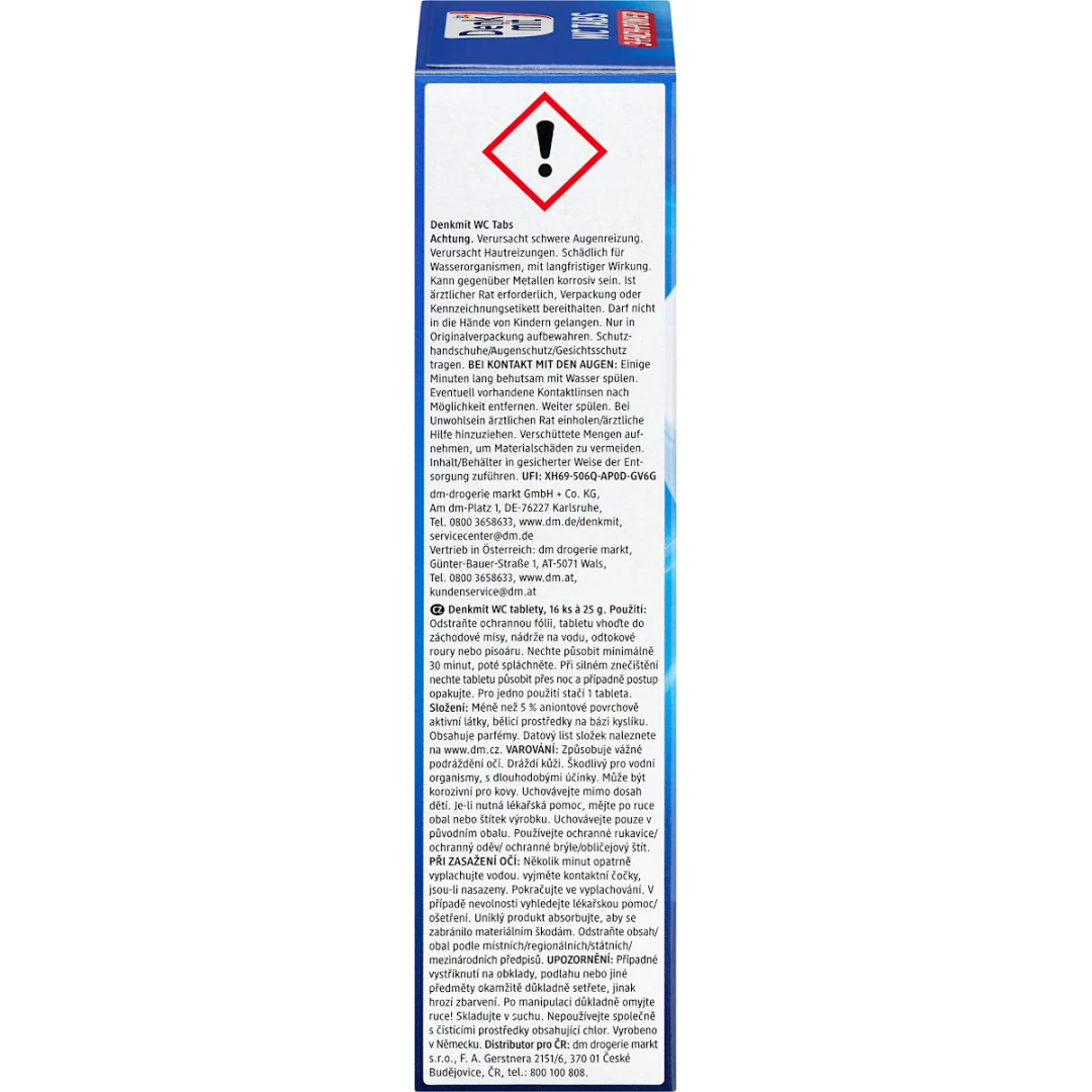 Таблетки для унітазу Denkmit, 16 шт