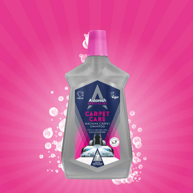 Шампунь для килимів Astonish cуперконцентрований для пилососів з дезінфікуючим ефектом, 1 л
