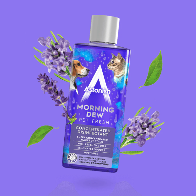 Концентрат для дезінфекції та чищення Astonish ранкова cвіжість (нейтралізує запахи від домашніх улюбленців, без хлору), 300 мл