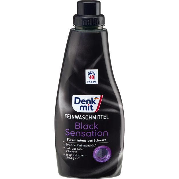 Засіб для прання чорних речей Denkmit Black Sensation 1 л (40 прань)