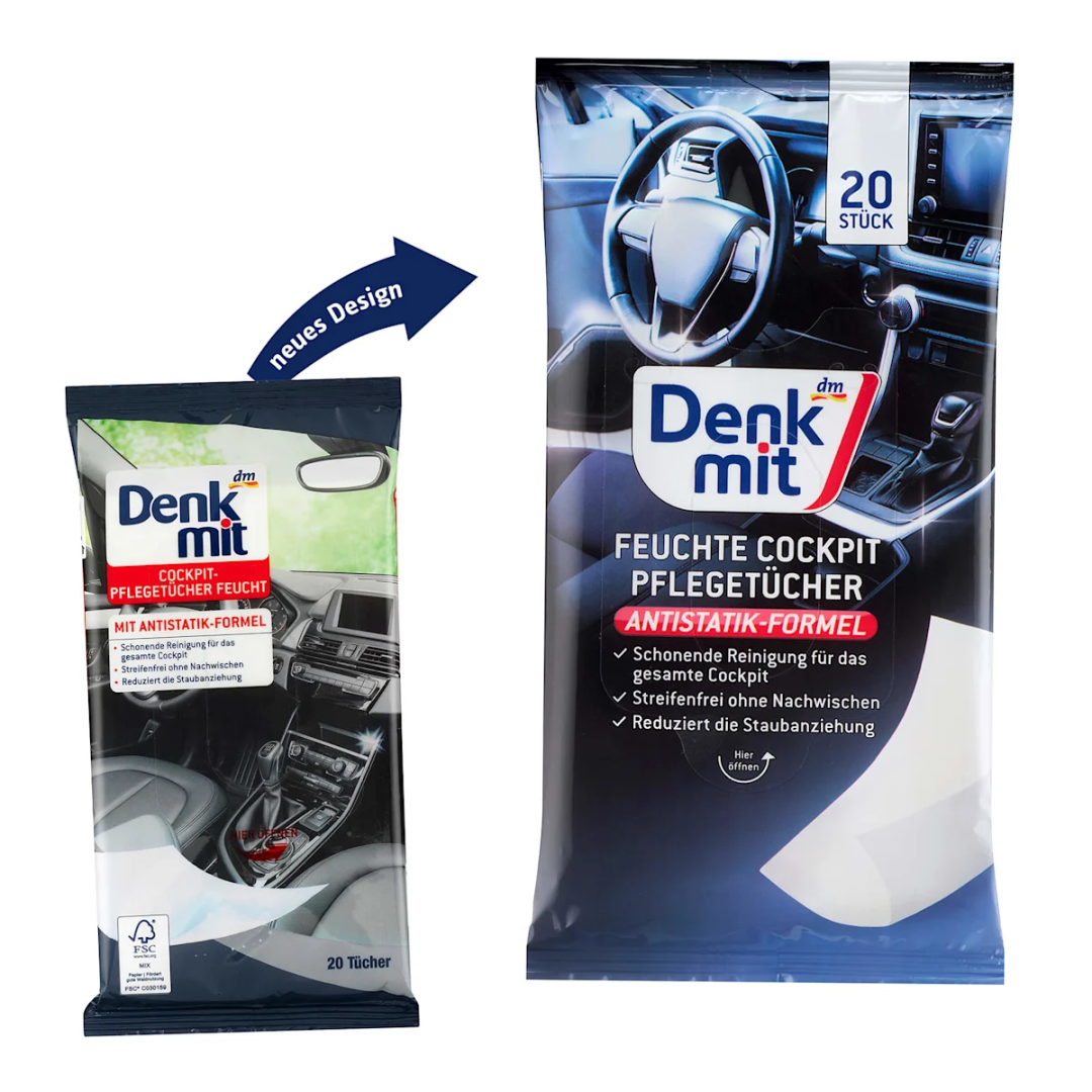 Denkmit серветки для автомобіля Autopflege 20шт.