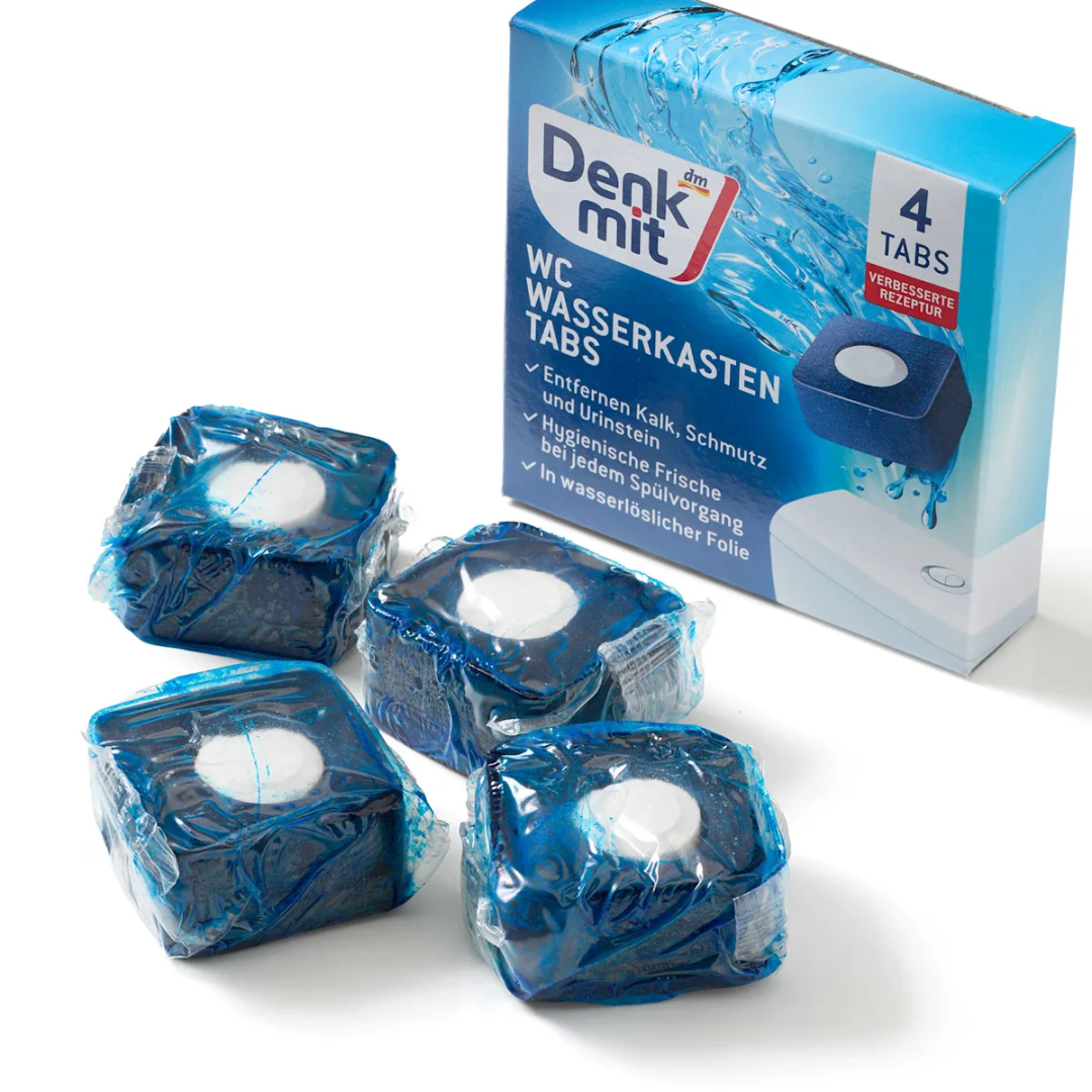 Блоки кубики в зливний бачок Denkmit WC Wasserkasten Tabs, 4 шт