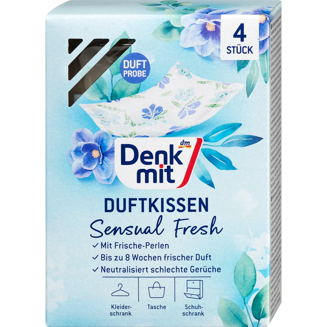 Подушечки ароматизовані для гардеробу Denkmit Sensual Fresh, 4 шт
