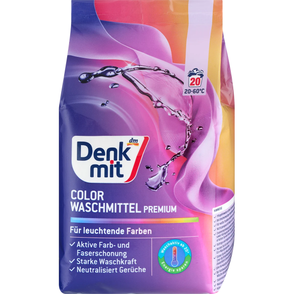 Пральний порошок для кольорової білизни Denkmit, 1,35 кг