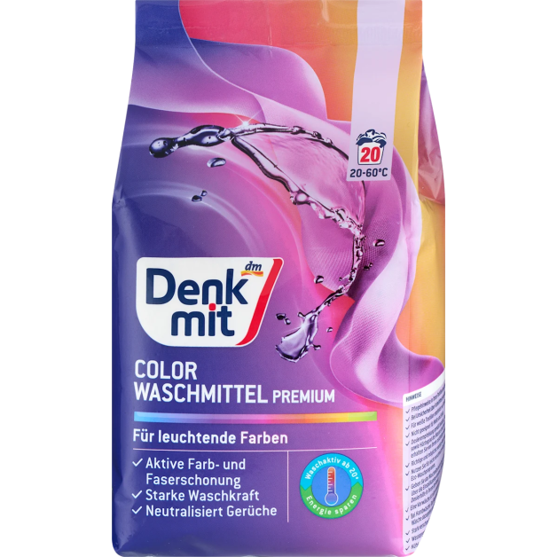 Пральний порошок для кольорової білизни Denkmit, 1,35 кг