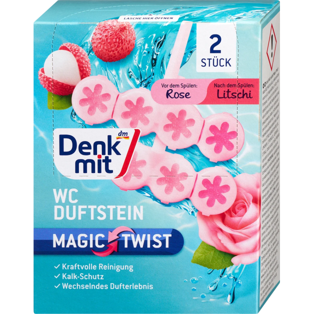 Підвісний блок для унітазу Denkmit Троянда та лічі