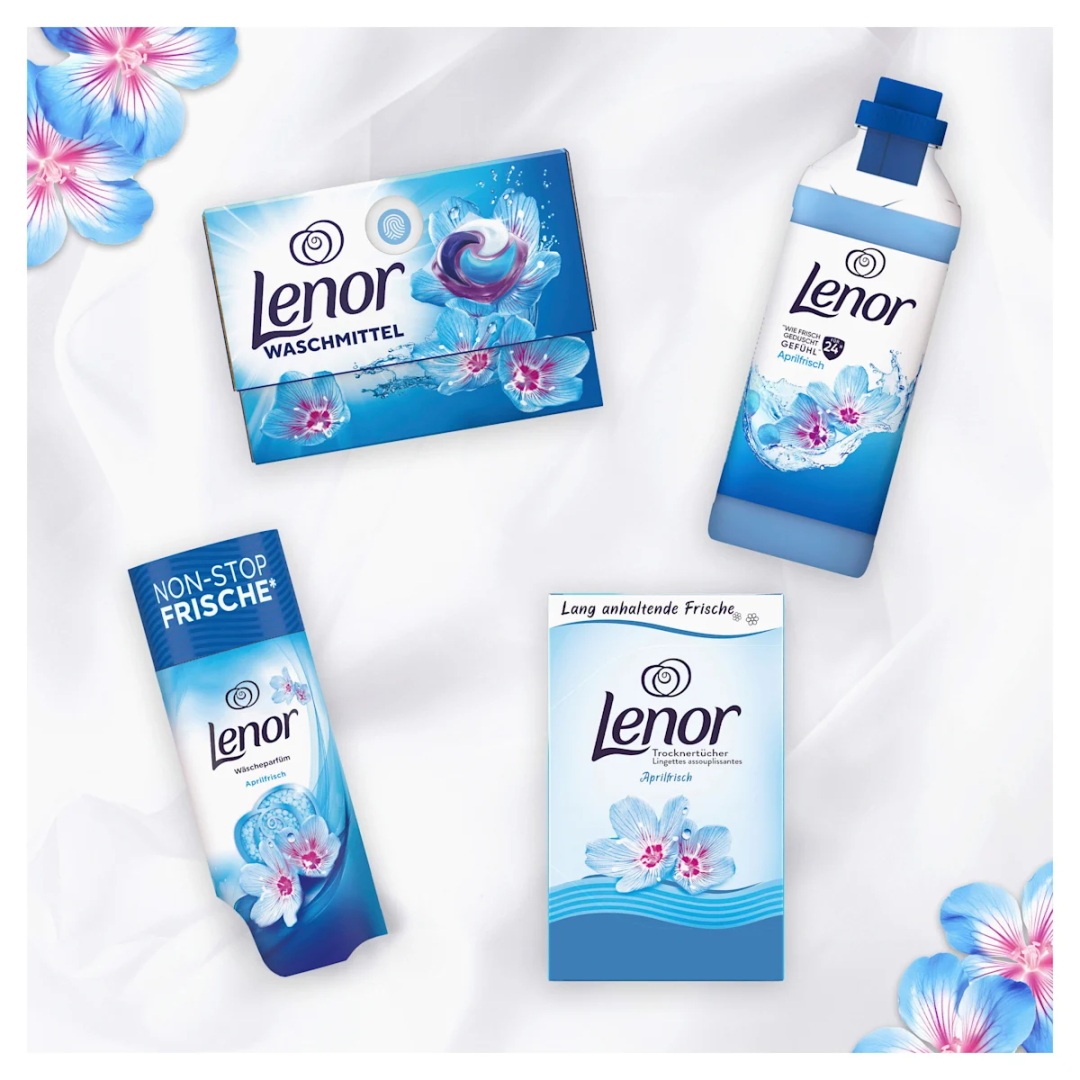 Серветки ароматизовані для сушильної машини Lenor aprilfrisch, 34 шт