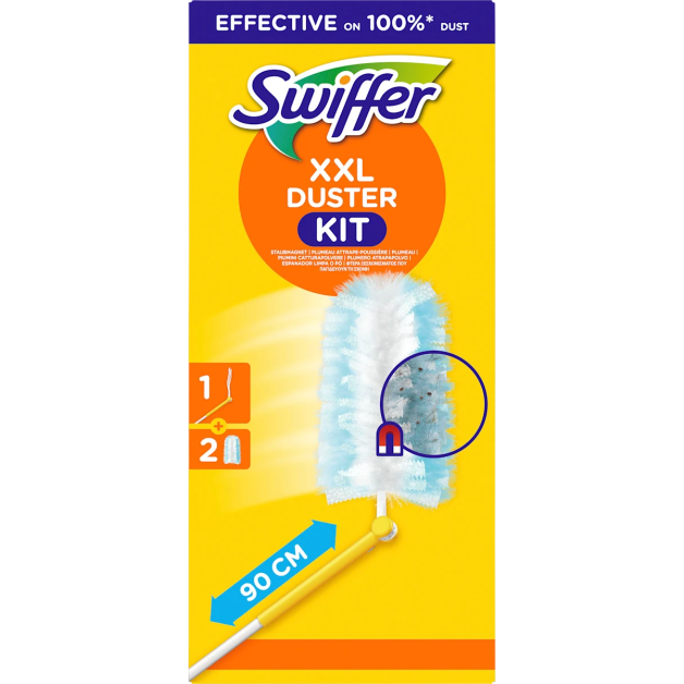 Швабра магніт для пилу піпідастр Swiffer Duster XXL + 2 насадки