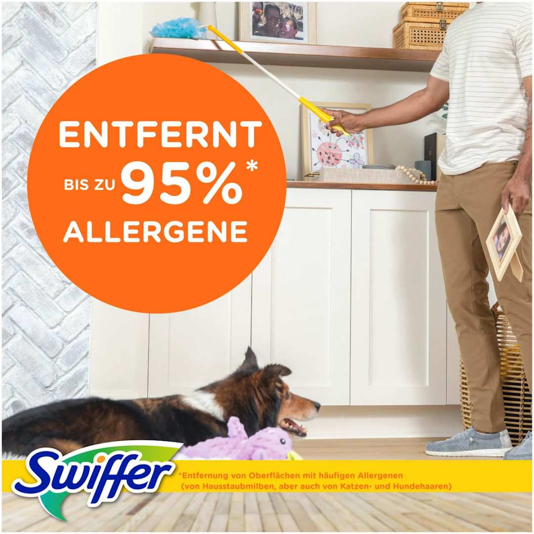 Швабра магніт для пилу піпідастр Swiffer Duster XXL + 2 насадки