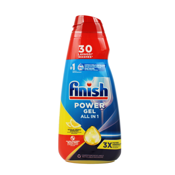 Гель для миття посуду в посудомийних машинах Finish Power Gel Лимон, 600 мл
