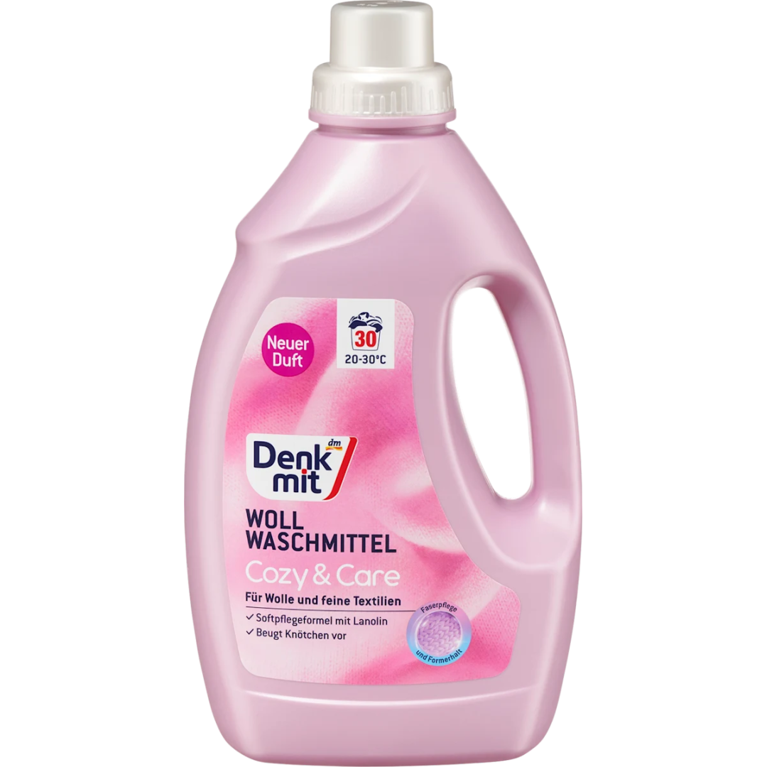 Гель для прання бавовняних речей Denkmit WollWaschlotion Cozy & Care 1.5 л
