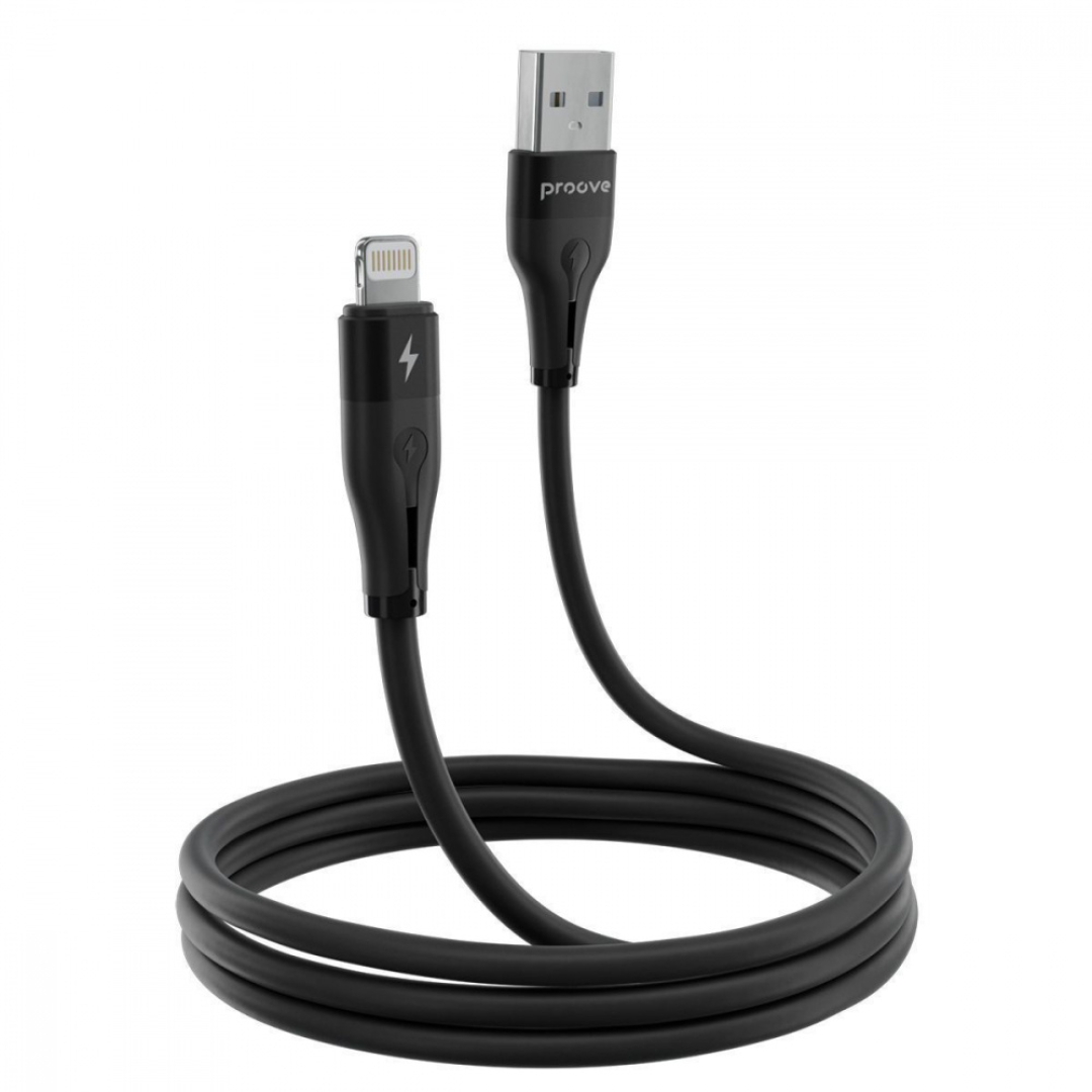 Кабель Proove Soft Silicone Lightning 2.4A (1m) white