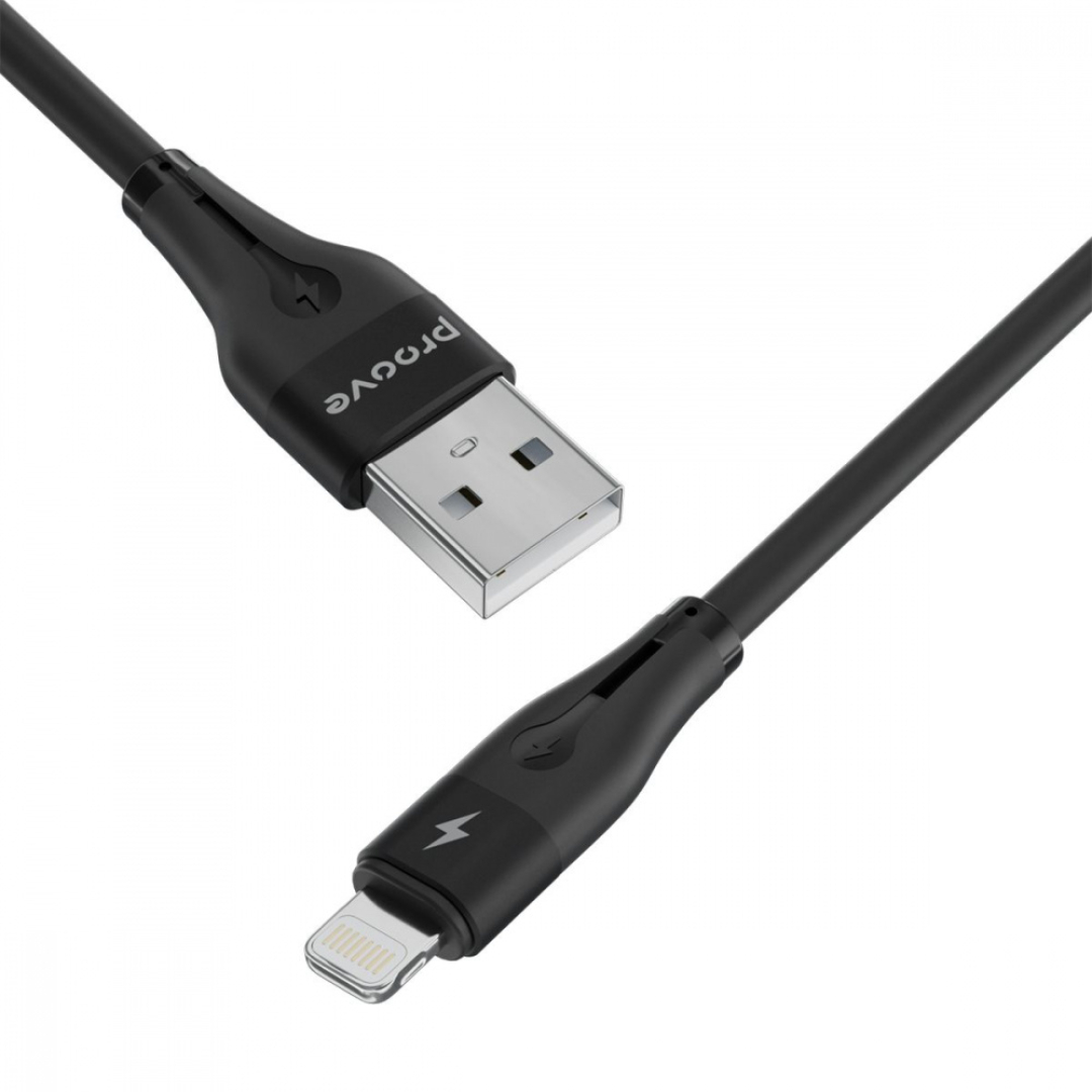 Кабель Proove Soft Silicone Lightning 2.4A (1m) white