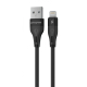 Кабель Proove Soft Silicone Lightning 2.4A (1m) black
