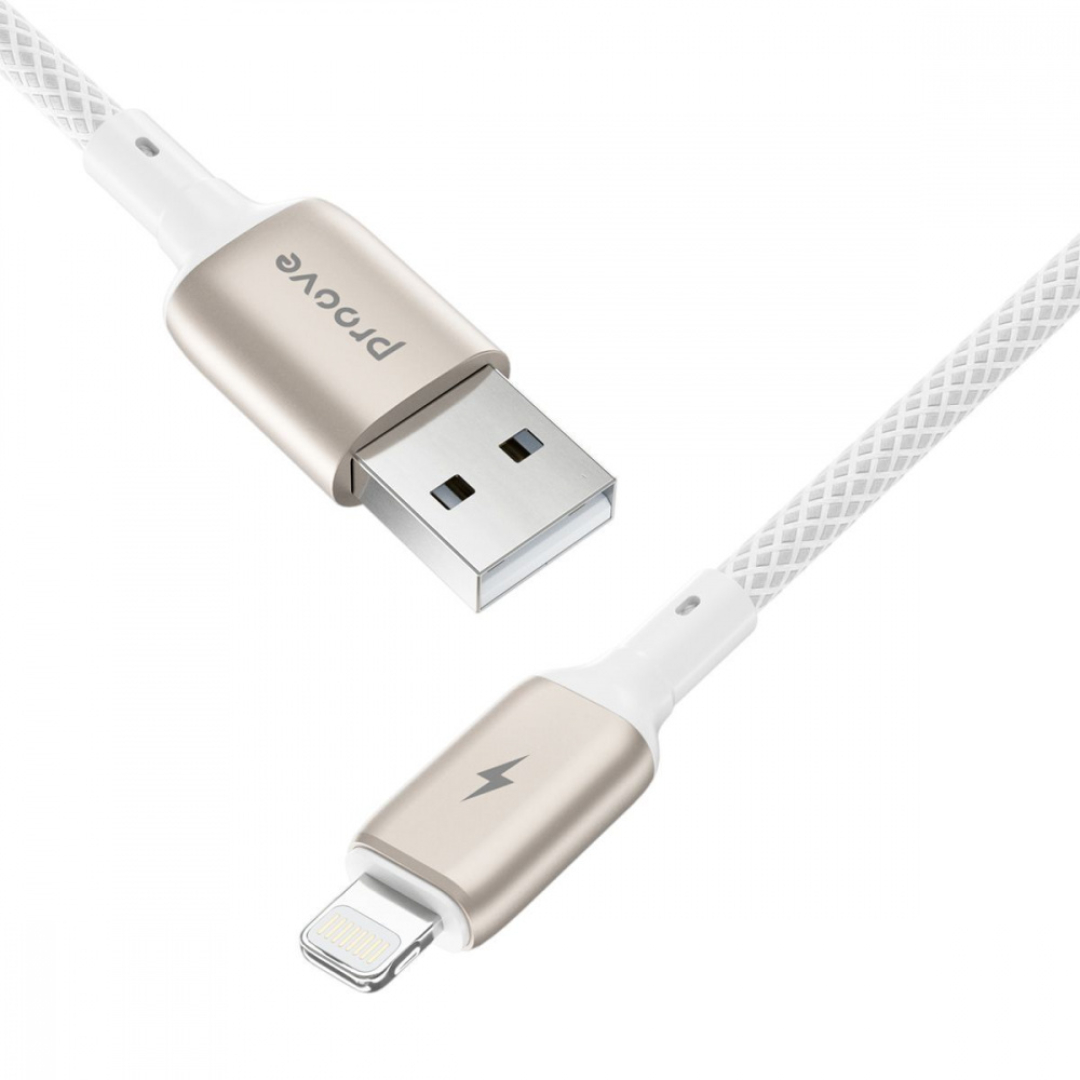 Кабель Proove Dense Metal Lightning 2.4A (1m) black
