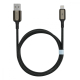Кабель Proove Dense Metal Lightning 2.4A (1m) black