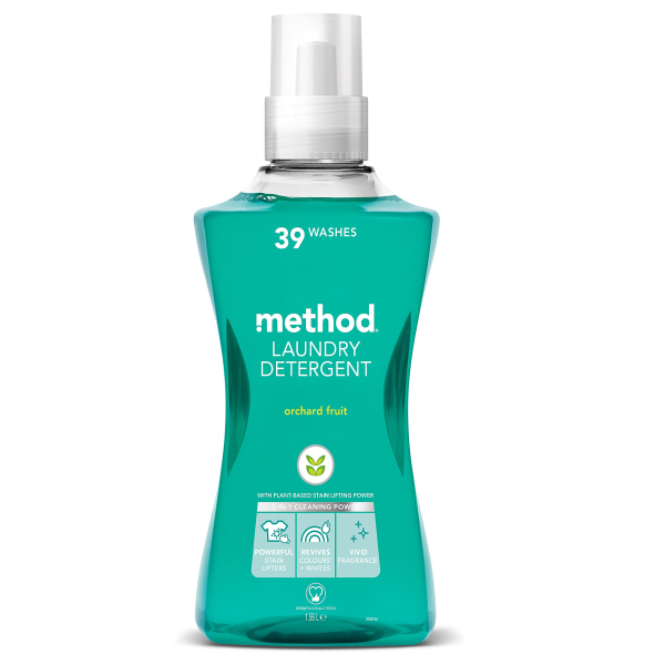 Гель для прання концентрат - фруктовий сад METHOD concentrated laundry detergent - orchard fruit, 39 прань, 1,56 л 