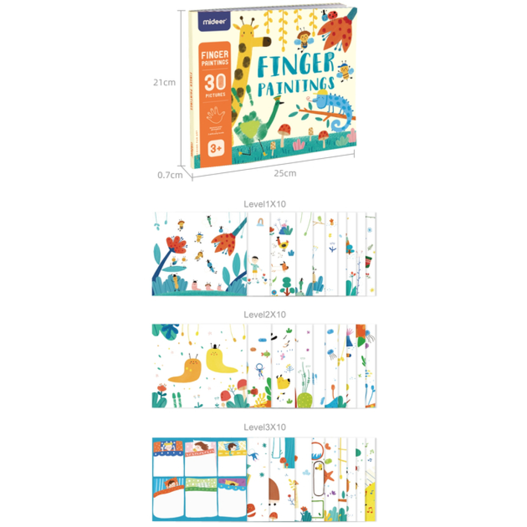 Книга для малювання Mideer Пальчиковими фарбами (CT7043)