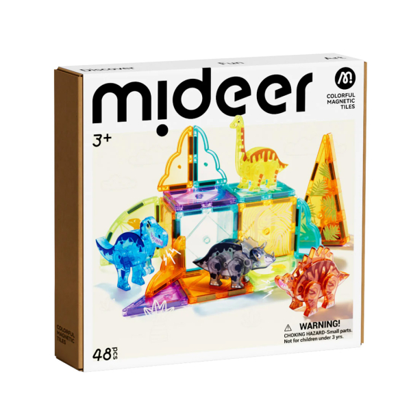 Магнітний конструктор Mideer Пригоди Юрського періоду, 48 деталей MD1499
