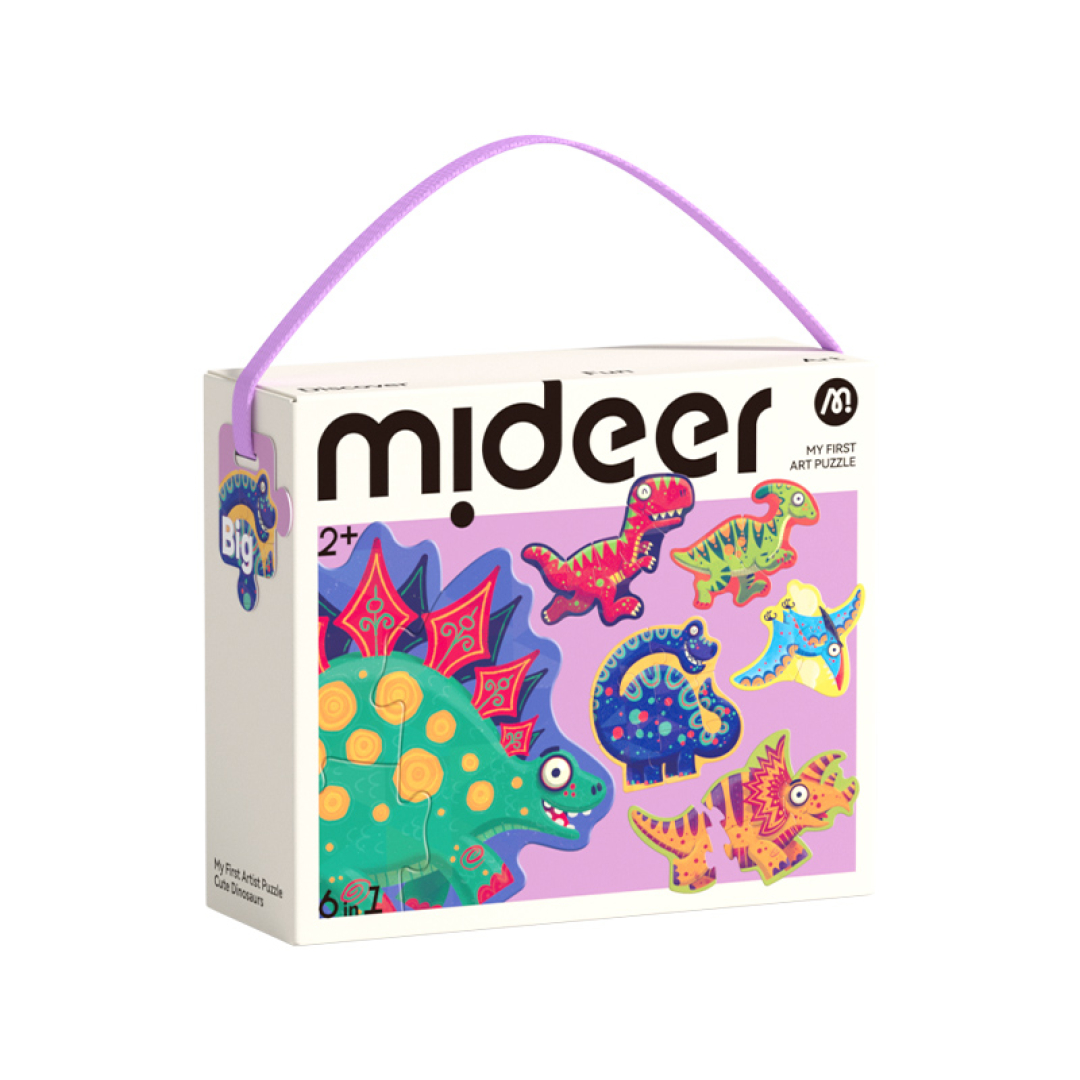 Набір для творчості Mideer Мій перший пазл 6 в 1 - Динозаврики MD1460