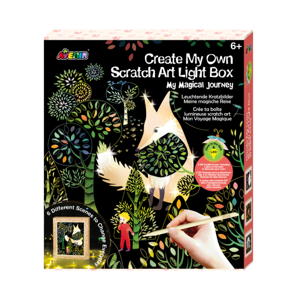 Набір для творчості, скретч-лайтбокс "Чарівна подорож"