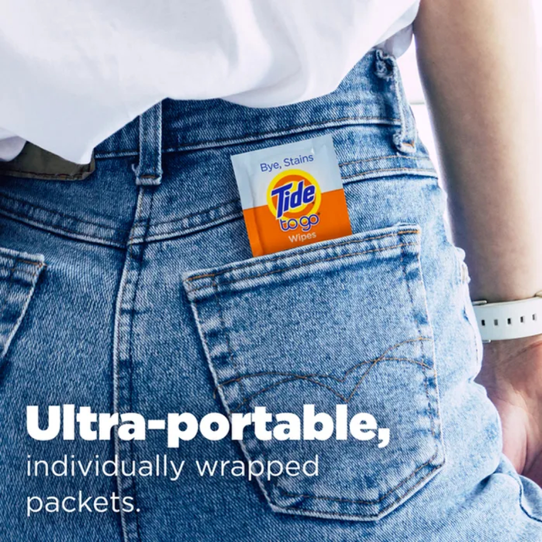Серветки для швидкого видаляння свіжих плям Tide To Go Stain Remover Wipes for Clothes, 1 шт