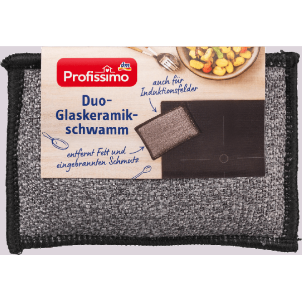 Profissimo губка для скло кераміки Duo Glaskeramik Schwamm