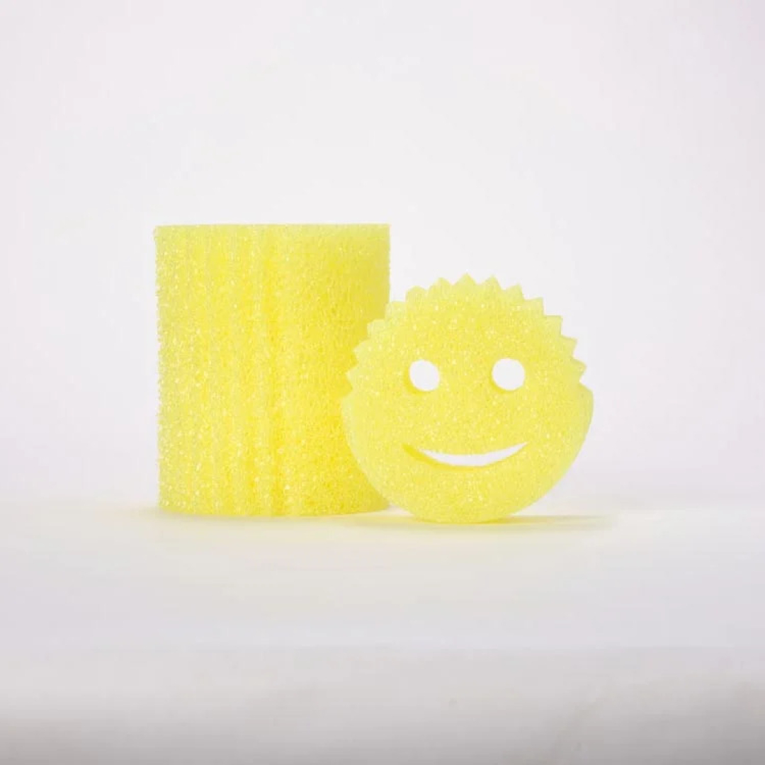 Губка для чищення Scrub Daddy Original (4ct Pack) БЕЗ КОРОБКИ, 1шт (поштучно, жовта)